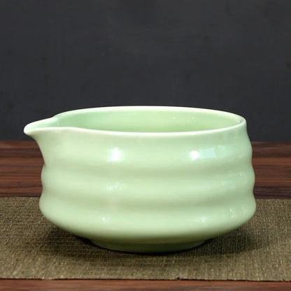1/4/5pcs set Ceramic Matcha Bowl Large Capacity Smooth Matcha Whisk Stand High Temperature Resistant Tea Salad Soup Bowl