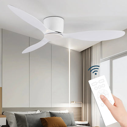 LED Ceiling Mounted Living Room Fan Light, Nordic Restaurant Decorative Ceiling Fan, Household Minimalist Electric Fan Light