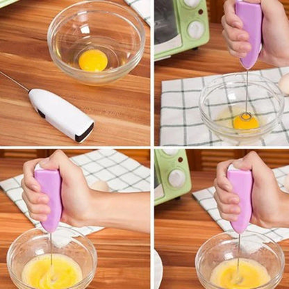 1 Peice Egg Beater Electric Handheld Rotary Egg Whisk Coffee Frothing Wand Milk Cappuccino Frother Mixer Portable Kitchen Tools