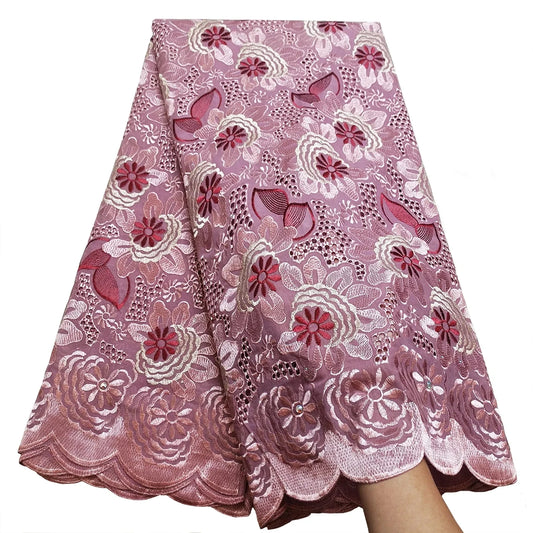 2.5 YardNewest Hot Selling French Lace With Sequins African Tulle Cord Lace Net Embroidered Fabric For Wedding Party