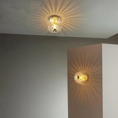Nordic Wall Lamp Designer Glass Lighting Effect Simple Living Room Bedroom Bedside Light Ceiling Home Decor Ceiling Lamp LED
