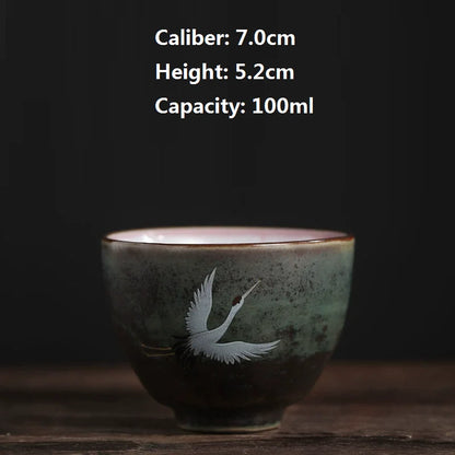 1pcs Japanese Style Ceramic Coffee Cup Porcelain Personal Single Pottery Tea Cups Drinkware Wine Mug Water Mugs