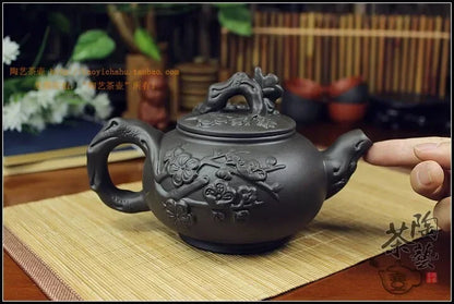 Chinese Porcelain Yixing Zisha Tea Set 380ml + 3 Cups 40ml Kung Fu Teaset Teapots Handmade Zisha Ceramic Kettle