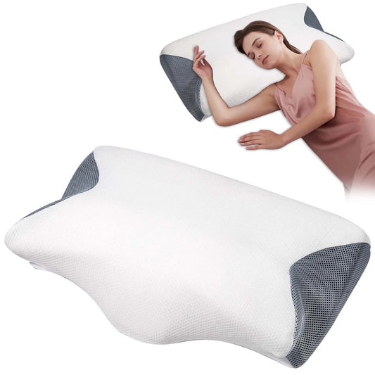 1 pc Memory Foam Bed Orthopedic Pillow Neck Protection Slow Rebound Memory Pillow Butterfly Shaped Health Cervical Neck