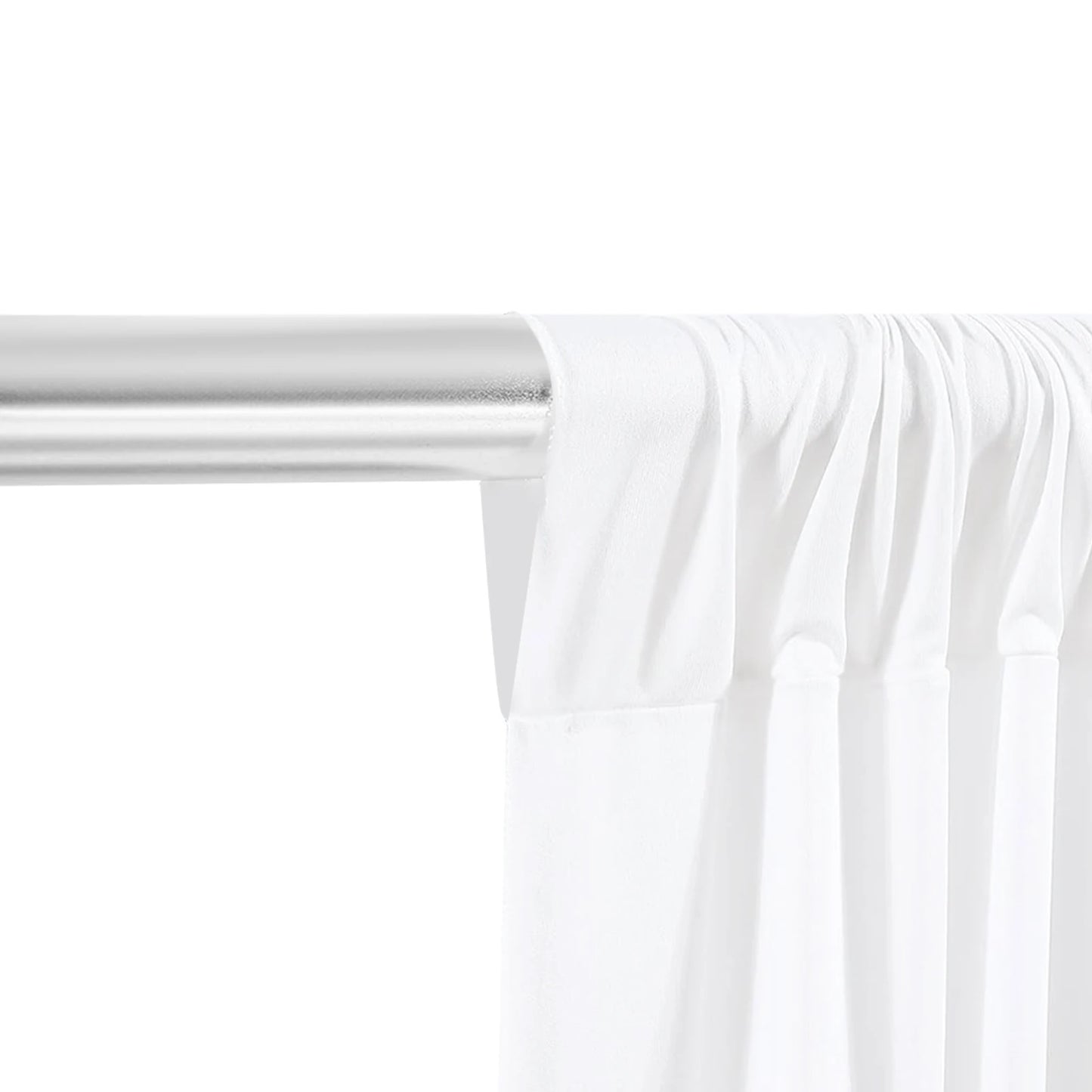 3*3M Curtain Drape Draped Curtain Pure White Canopy 68DD Ice Silk For Bedroom, Living Room