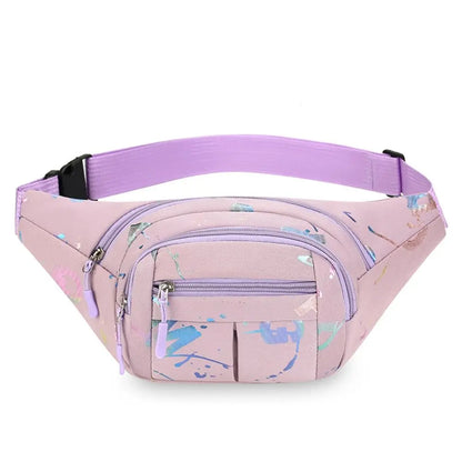 Fashion Hot Stamping Letters Outdoor Running Chest Bag Sport Waist Bags Multifunctional Women Waterproof Crossbody Shoulder Bags