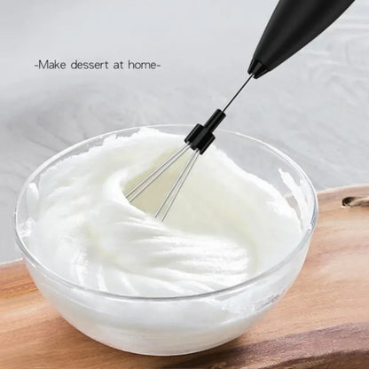 Handheld Electric Mini Milk Frother Whisk for Coffee Latte Cappuccino Kitchen Household Tools Barista Essential Accessories