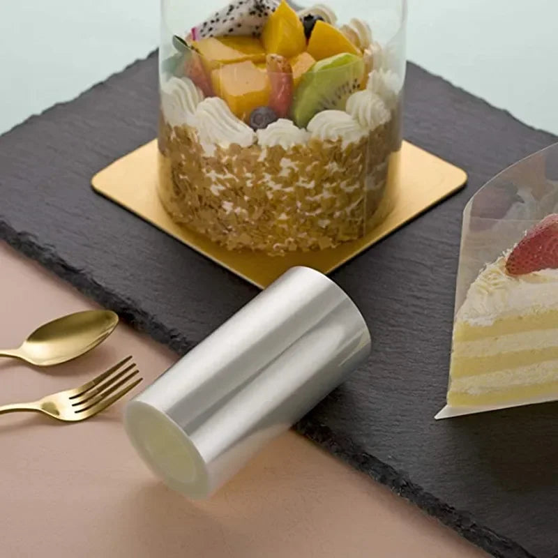 Bakware acetaatfilm voor cake decor transparante cake surround film mousse cakebladen omringende rand -diy cake kraag