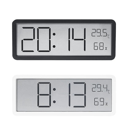 Digitale wekker LCD -weergave Multifunctionele temperatuur vochtigheid Alarmklok ultradunne elektronische klokruimte Home Decor