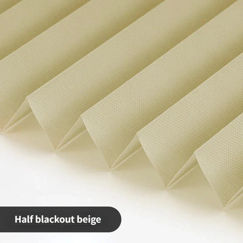 5 Size Self-adhesive Pleated Blinds Bathroom Balcony Shades Half Blackout Windows Curtains for Bedroom Living Room Balcony