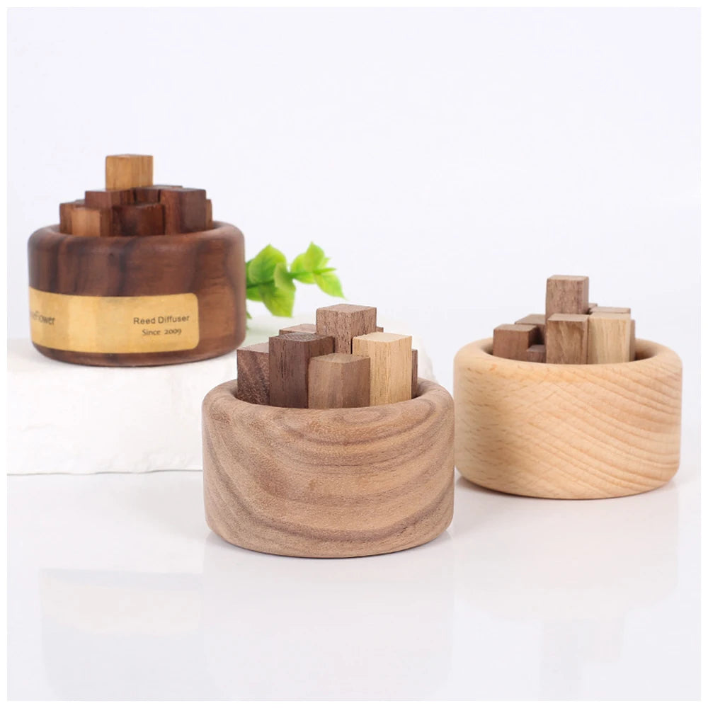 Creatieve houten aromatherapie interieur geur uitbreidende geur etherische olie riet aroma diffuser stick room geuren