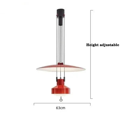 Nordic Italy Designer Modern Creative Living Room Pendant Lamp Retro Art Bedside Bedroom Study Adjustable Pendant Lamp