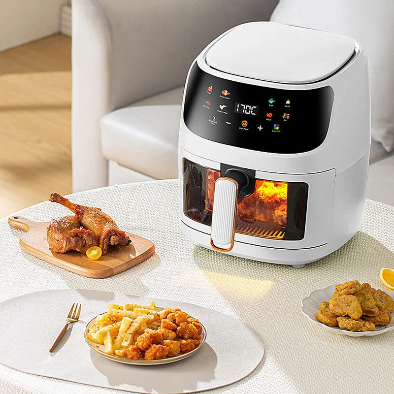 6L 5-Quart Smart Air Fryer Oven: Hälsosam, mångsidig matlagning med enkel rengöring och snabba, effektiva måltider