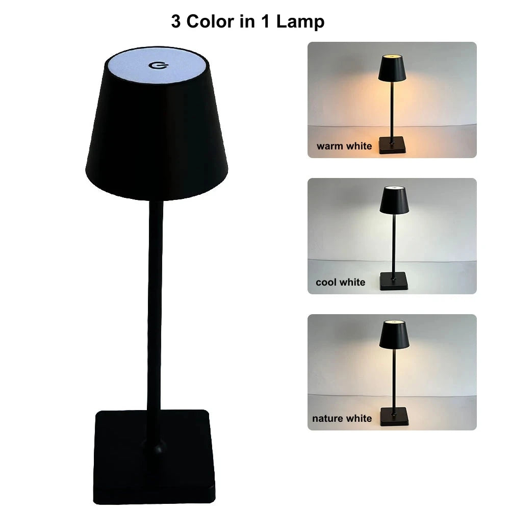 Retro LED Table Lamp Touch Dimmable Desk Lamp bedroom decoration Home Dining Room Coffee Shop Simple Nordic Mushroom Room Decor