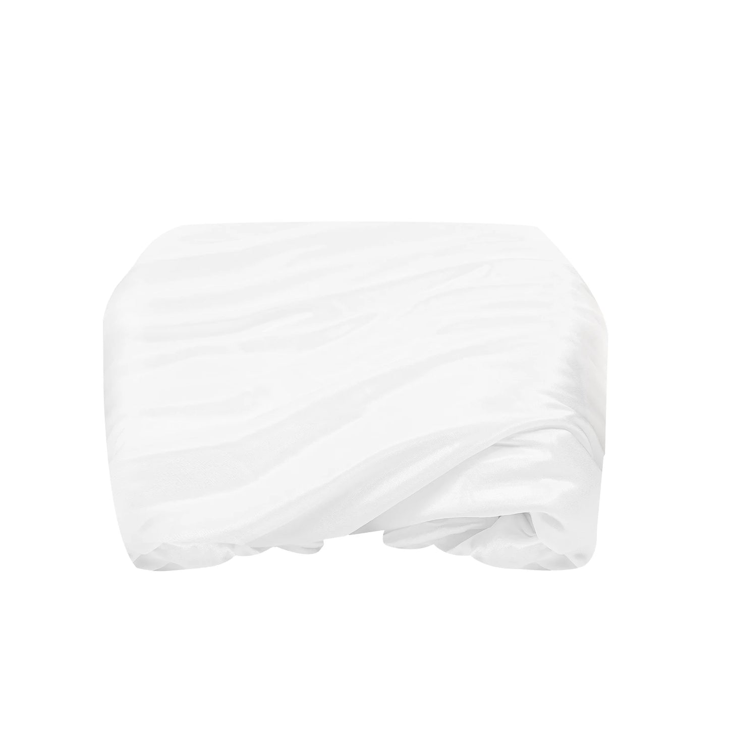 3*3M Curtain Drape Draped Curtain Pure White Canopy 68DD Ice Silk For Bedroom, Living Room