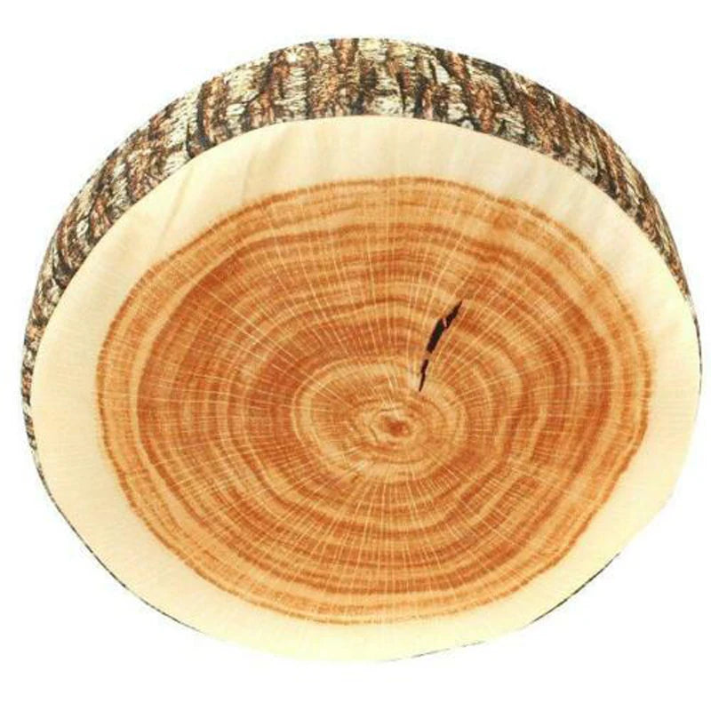 1 pc nyt hjem naturlig campingcylinder Woods Design Log Soft Plush Pushion Pillow Throw Puder