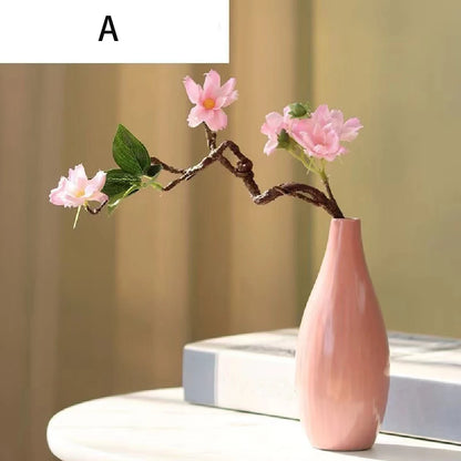 Simple ceramic vase decoration, living room home dining table decoration, hydroponic plant small vase