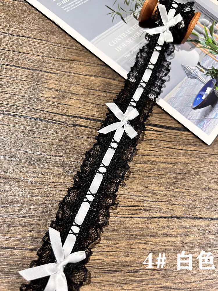Bow Pleated Lace Handmade Diy Decoration Baby Clothes Skirt Hem Clothing Lace Accessories Curtains Home Decoration Accessories