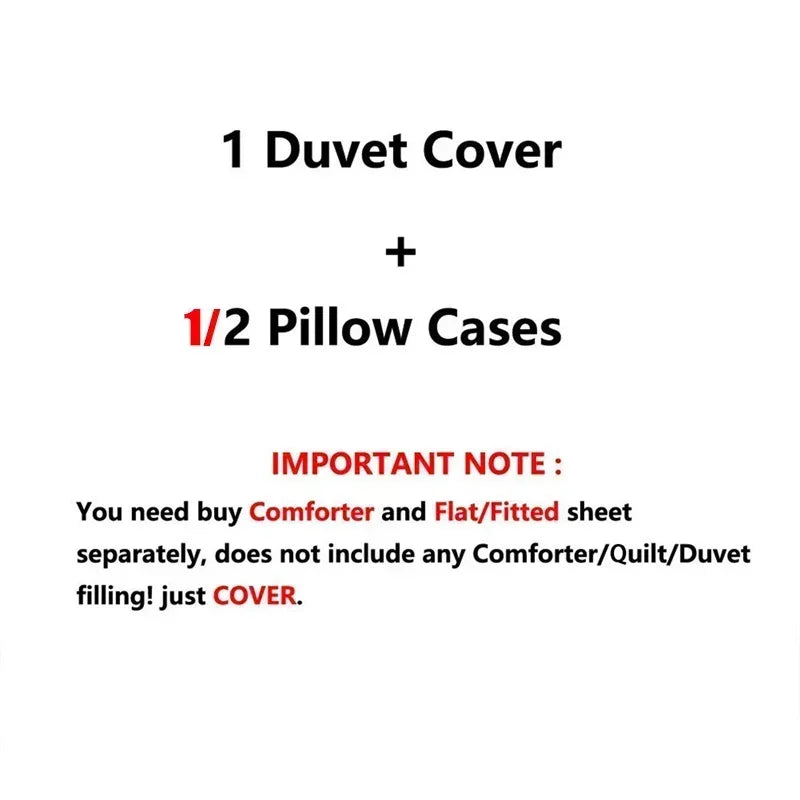 Custom Name Stitch Cartoon Duvet Cover Set 1 Duvet Cover & 2 Pillowcases (No Insert) Personalized Bedding Set for Women Teens
