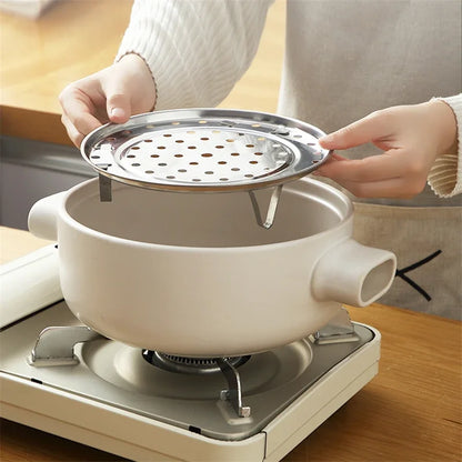 18-30CM Stainless Steel Steamer Rack Insert Stock Pot Steaming Tray Stand Cookware Tool bread Tray Kitchenware Cooking Tools