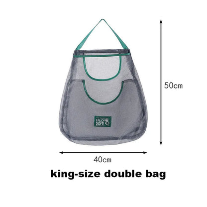 Reusable Storage Bags Kitchen Hanging Mesh Bag Home Fruit And Vegetable Storage Net Bag For Ginger Garlic Potatoes Onions