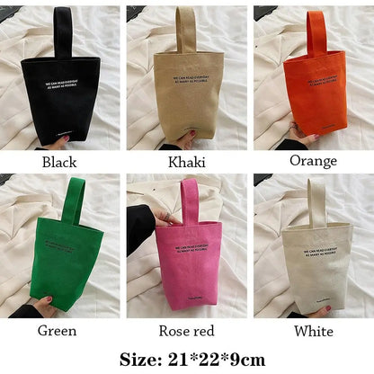 Casual Handbags Canvas Shoulder Crossbody Bags Large Capacity Shopper Bag  Letters Shoulder Crossbody Bags Purse