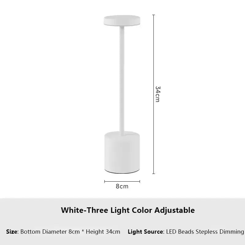 Retro LED Table Lamp Touch Dimmable Desk Lamp bedroom decoration Home Dining Room Coffee Shop Simple Nordic Mushroom Room Decor