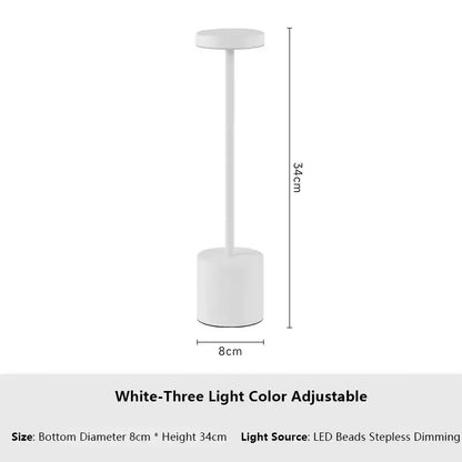 Retro LED Table Lamp Touch Dimmable Desk Lamp bedroom decoration Home Dining Room Coffee Shop Simple Nordic Mushroom Room Decor