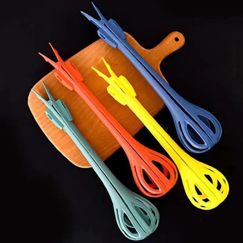 Multifunktionell ägg Beater Egg Milk Whisk Pastar Tongs Food Clips Mixer Manual Stirrer Kichen Cream Bake Tool Kitchen Accessory