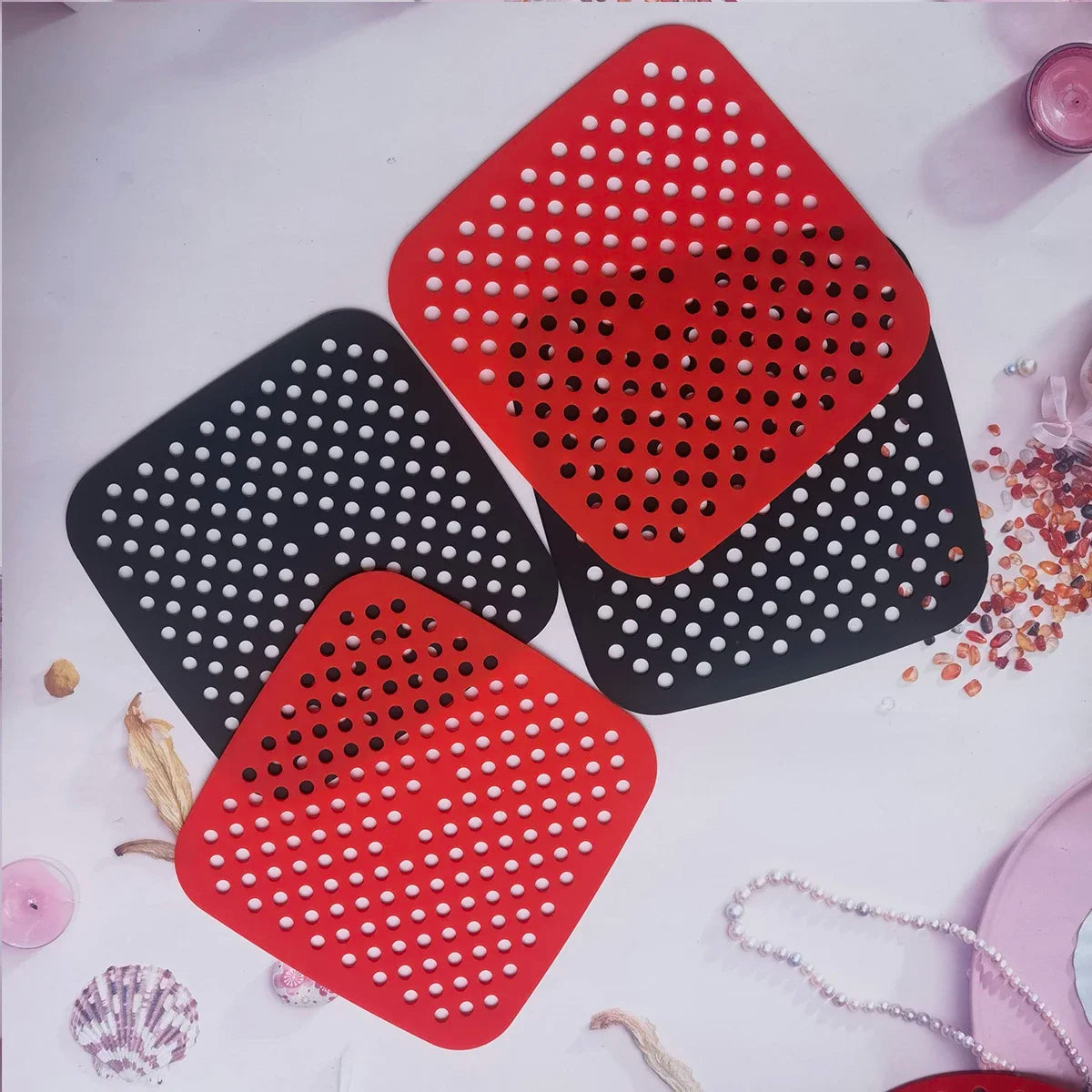 Kitchen AccessoChust Air Frachs Accessoiren Freets fir Offer Kichen Kucha Baken mat Net-Stick Silicon Pad Padware Padware Kachwäit