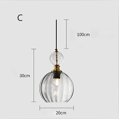 Nordic Colored Glass Chandelier Postmodern Creative Designer Restaurant Bar Counter Bedroom Bedside Lamp Excluding Light Bulbs
