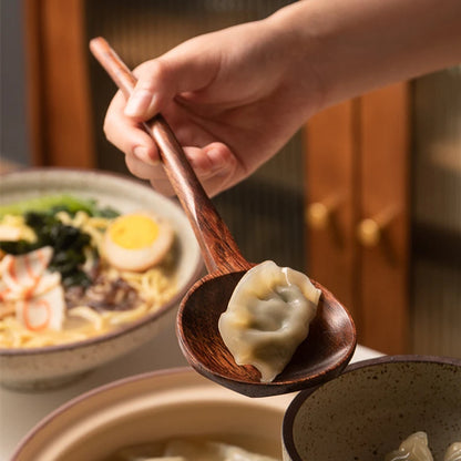 Nytt langhåndtak ramen treskje japansk kjøkken matlagingsutstyr tirport servering av spiseskjeer hjem stor suppe øse