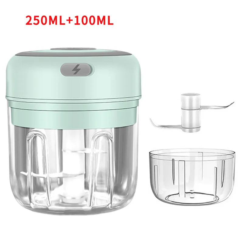 HiPiCok Vleesmolen Elektrische Knoflookbreker Voedsel Chopper Mini Knoflookpers Groente Chopper Stamper Machine USB Keuken Gadgets