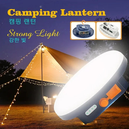 Opluedbar mächteg Liicht Camping Lantern mat Magnéit staark Liicht Portable Flashlights Lads Lave Lights Hearing Luuchten