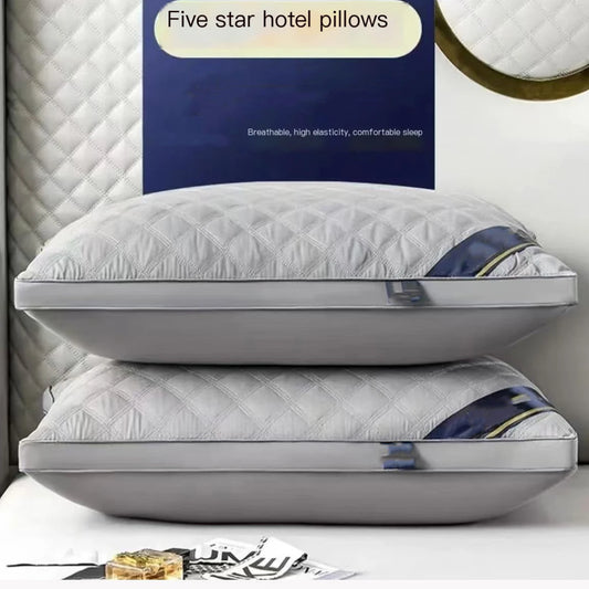 The pillow core protects the cervical vertebrae and helps sleep. Adult student dormitory neck pillow for all four seasons