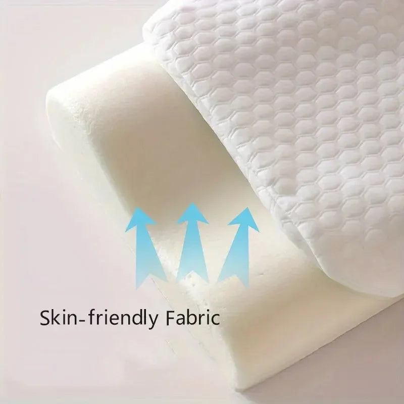 1pc Memory Foam Kissen, gestrickter Stoff Polyurethan langsamer Rückpralltemperatur Erfassungswasser-Würfel Kissen Kern für Anti-Snoring-NEC