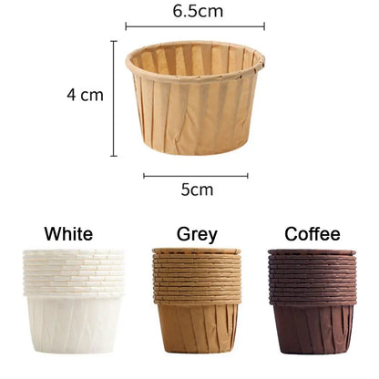 50pcs Muffins Papier Cupcake Wrapper Backbecher Koffer Muffin Kisten Kuchen Tasse Dekoration Werkzeuge Küche Kuchen -Werkzeuge Diy Kuchenform Form