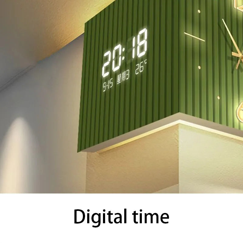 Modern Wall Clock Decorative Led Digital Clock Large Temperature Clocks Office Interior Calendar Clocks Aesthetic Room Decor