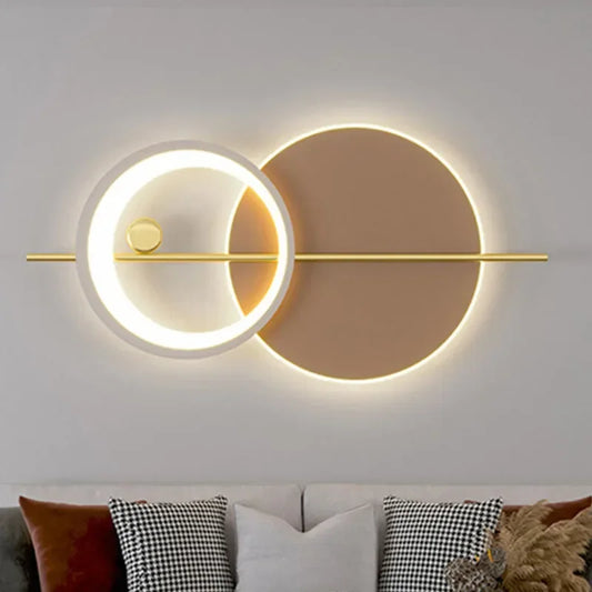 Ponde d'atmosphère de lampe murale à LED moderne pour la salle à manger vivante chambre à coucher de chambre à coucher salon d'escalier d'allumage de décoration intérieure