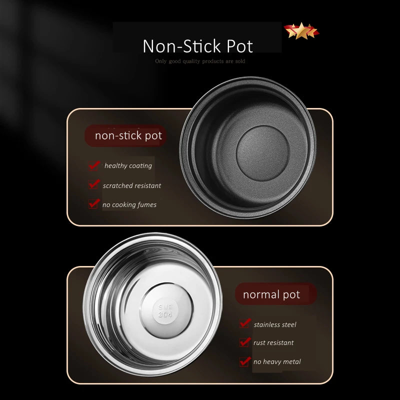 GEDO Ultra Mini Hot Pot 173mm Diameter Individual Hotpot Alcohol Fuel Budae Jjigae Portable Tiny Pot Cookware for Picnic