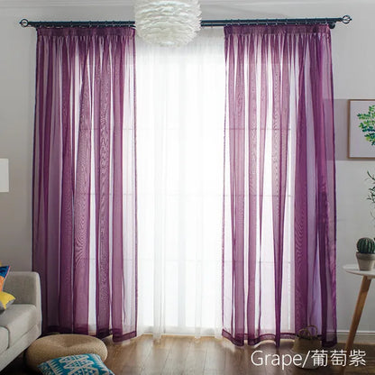 1side Romantic Home Decor Rose Voile Perspective Curtains Living Room Window Curtains Tulle Sheer Curtains only window screening