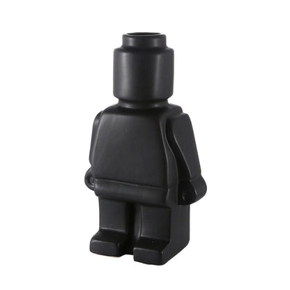 Statuie de rășină europeană Block Block Man TV Cabinet Desktop Vase Flori Accesorii pentru decorațiuni pentru locuințe pentru camera de zi