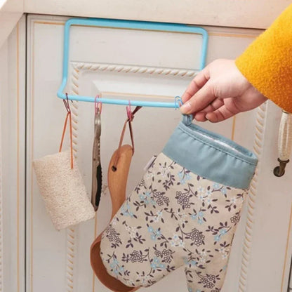 Handtuchregal Hanging Halter Organizer Badezimmer Küchenschrank Schrank Kleiderbügel Küche Badezimmer Zubehör Gadgets Kochwerkzeuge