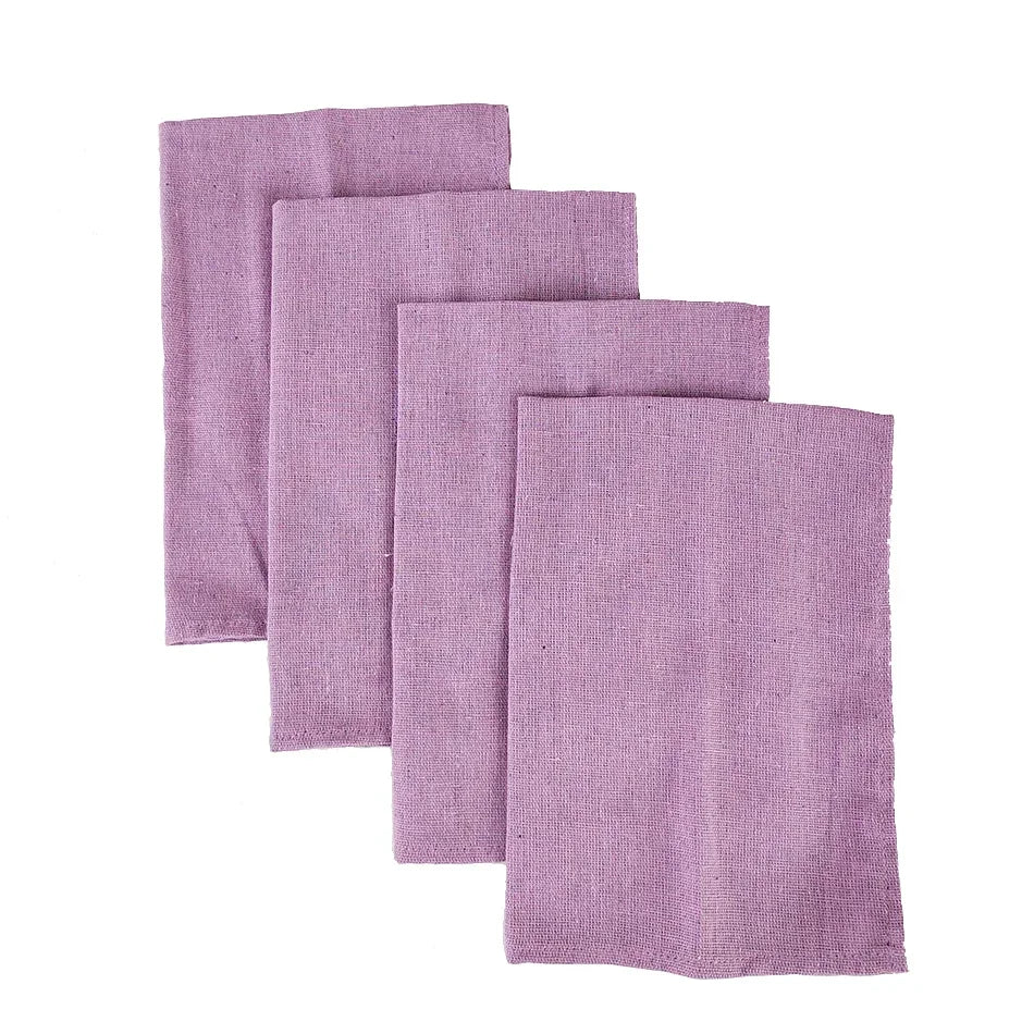 Set of 10 Pack Cocktail Napkins 40 X 40cm Cotton Blend Heavy Fabric Durable Linen Towel for Home Kitchen Wedding Decoration