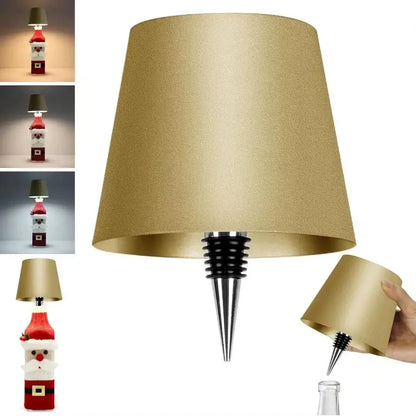 Bezprzewodowa lampa stołowa z butelką Sterowanie dotykowe 3 kolory i bezstopniowe przyciemnianie Lampka nocna do baru na świeżym powietrzu Butelki wina Dekoracyjne lampki na biurko