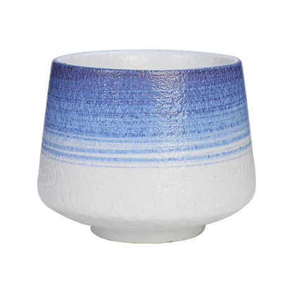 200ml Handmade Pottery Cup Retro Ceramic Coffee Cup with Flower Pattern