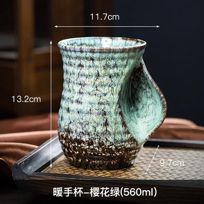 500ml Creative Ceramic Coffee Cup, Kiln Changed Pottery, Cute Tea Cups, Kung Fu Teacup, Wholesale