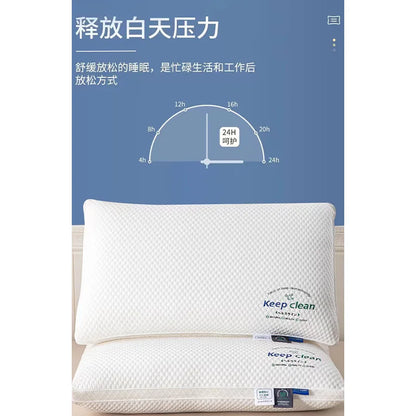 3D Neck Pillow with High Elasticity and NonCollapse, Soft Neck Protection, Single PersonSleeping Pillow, Hotel Home Bedding