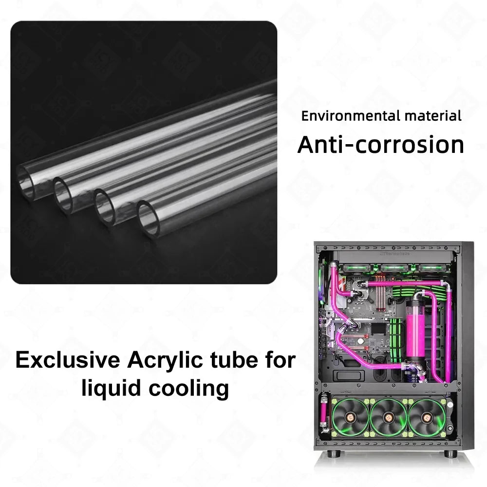 6/8/10pcs 50 cm Acrylrohr Großhandel OD12/14/16 mm transporperantes Hartrohr PMMA Wasserkühler Hochwertiger Superflüssigkeitskühlmod