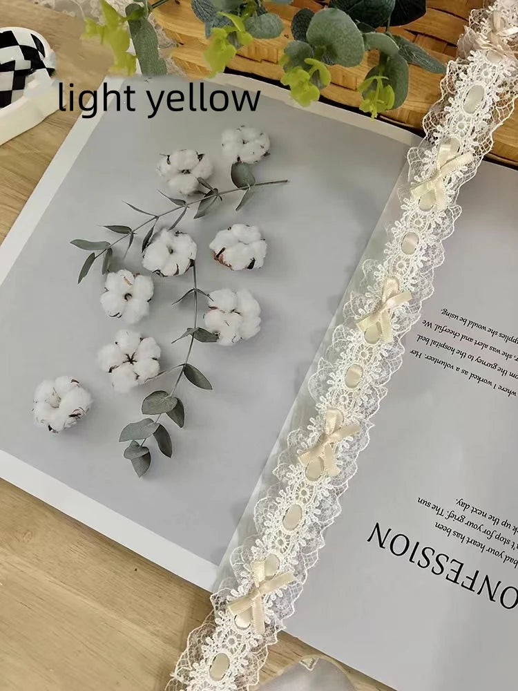 Bow Pleated Lace Handmade Diy Decoration Baby Clothes Skirt Hem Clothing Lace Accessories Curtains Home Decoration Accessories
